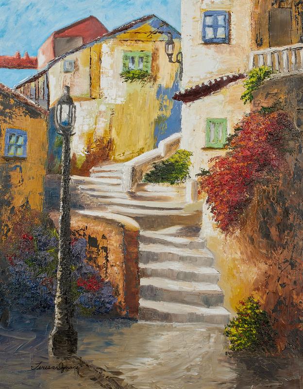 Evening stroll in Italy
